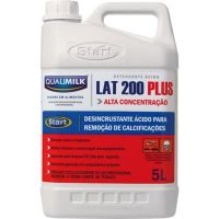 Lat 200 Plus  Detergente Ácido. Usado na remoção dos minerais, cálcio, magnésio (pedra do leite).